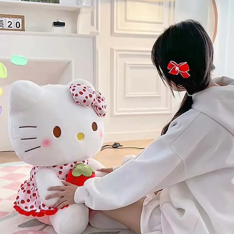 VIP Baby Dolls Stuffed Straberry Hello Kitty, Λούτρινο Γατάκι Λευκό 50cm VIP Baby Dolls Stuffed Straberry Hello Kitty, Λούτρινο Γατάκι Λευκό 50cm