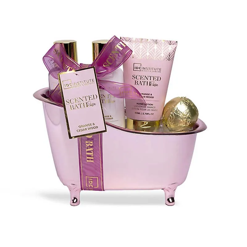 IDC Scented Bath Rose Bathtub Set - Σετ Περιποίησης 20 x 19 x 9cm