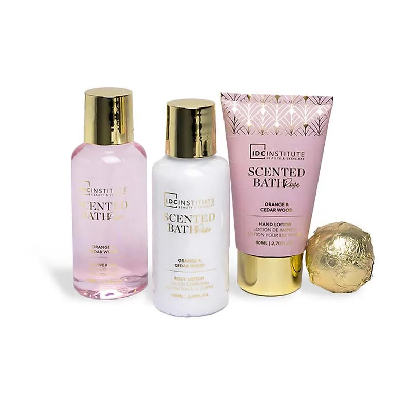 IDC Scented Bath Rose Bathtub Set - Σετ Περιποίησης 20 x 19 x 9cm IDC Scented Bath Rose Bathtub Set - Σετ Περιποίησης 20 x 19 x 9cm