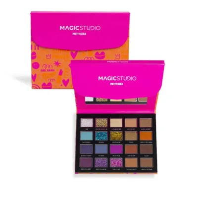 IDC Magic Studio Pretty Girls Eyeshadow Palette Book 20 Colors Παλέτα Σκιών με Καθρέφτη 20 x 1gr