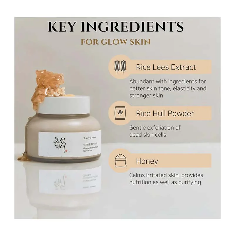 Beauty-of-Joseon-Ground-Rice-and-Honey-Glow-Mask-6 Beauty of Joseon Ground Rice and Honey Glow Mask Μάσκα Προσώπου Πολλαπλών Ιδιοτήτων με Άργιλο, Ρύζι και Μέλι 150ml
