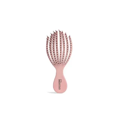 IDC Natural Fibers Handle Hair Brush Easy Detangling Βούρτσα Μαλλιών Εύκαμπτη 100% ανακυκλώσιμη 16cm Rouge