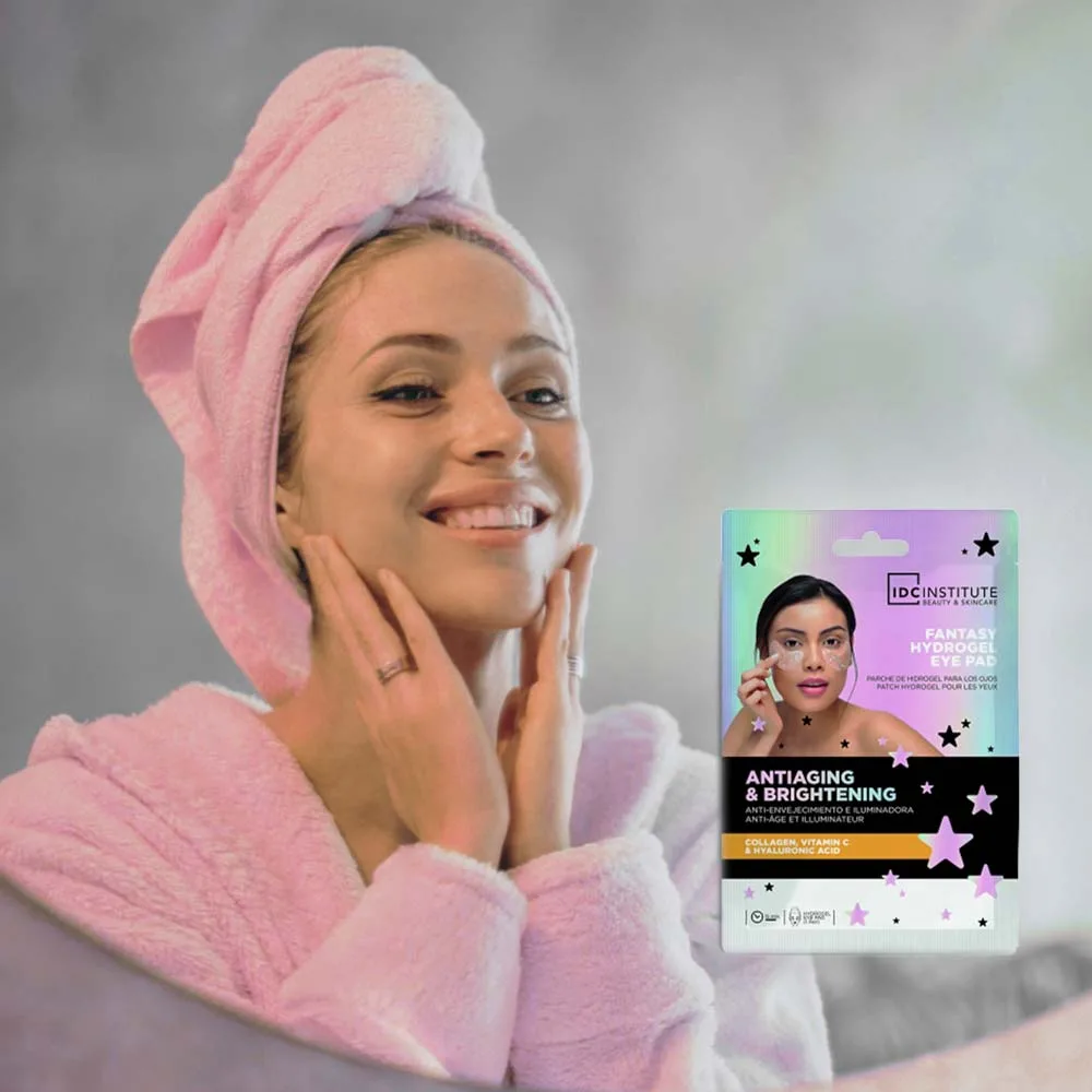 IDC Institute Fantasy Hydrogel Eye Pads Επιθέματα Τζελ για τα Μάτια Με Γκλίτερ 1Pair 8gr