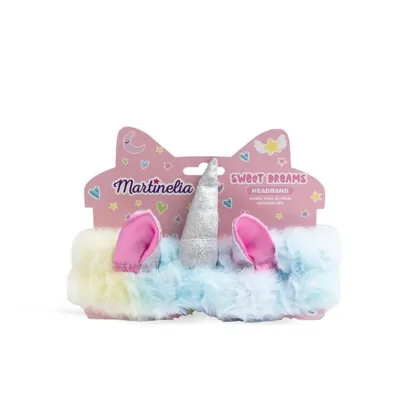 Martinelia Sweet Dreams Unicorn Headband Γούνινη Κορδέλα Μαλλιών για Μακιγιάζ Μονόκερος Animal Πολύχρωμη