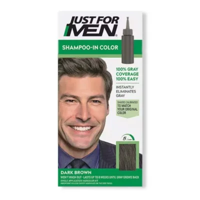 Just For Men Hair Shampoo - in Color Σετ Χρωμοσαμπουάν H-45 Dark Brown Black Πολύ Σκούρο Καστανό