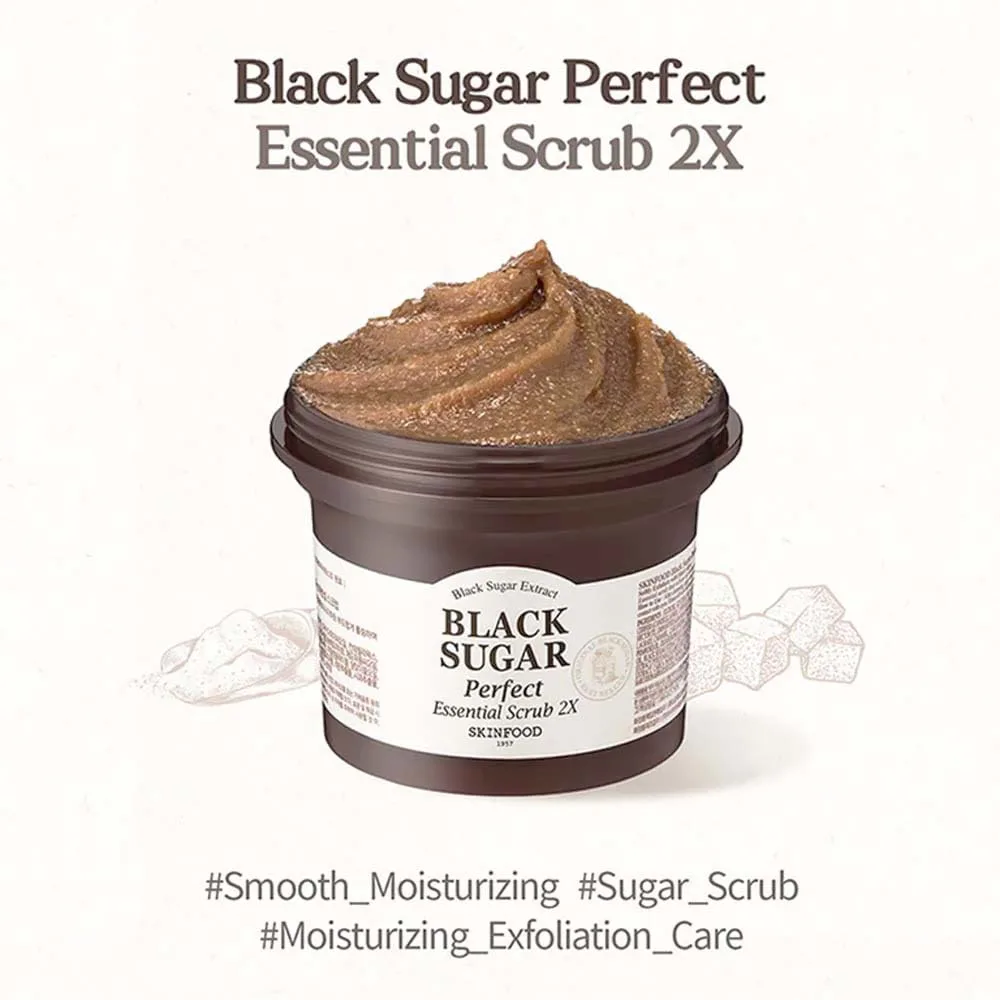 SKINFOOD-Black-Sugar-Perfect-Essential-Scrub-2X-03 SKINFOOD Black Sugar Perfect Essential Scrub 2X - 210gr