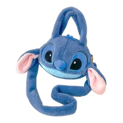 VIP Baby Dolls Stitch Bag - Λούτρινη Τσάντα Χειρός & Ώμου 26 x 20 x 9,5 cm Γαλάζια