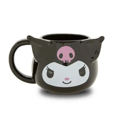 D&H 3D Mug Kuromi Πήλινη Τρισδιάστατη Κούπα Φιγούρα 350ml Μαύρη