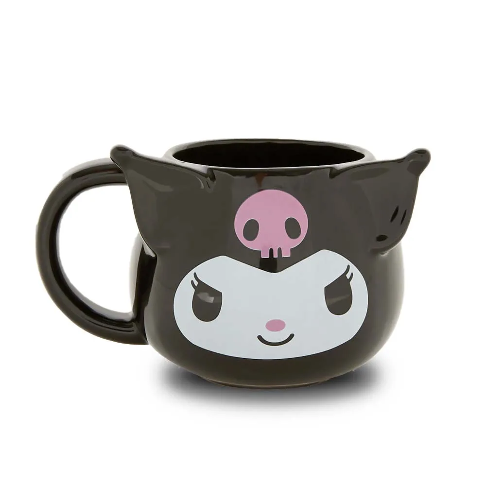 D&H 3D Mug Kuromi Πήλινη Τρισδιάστατη Κούπα Φιγούρα 350ml Μαύρη