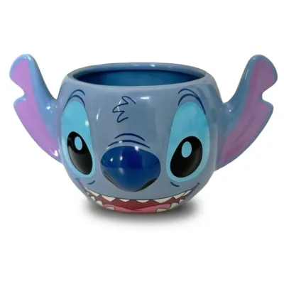 D&H 3D Mug Stitch Πήλινη Τρισδιάστατη Κούπα Φιγούρα 350ml Γαλάζια
