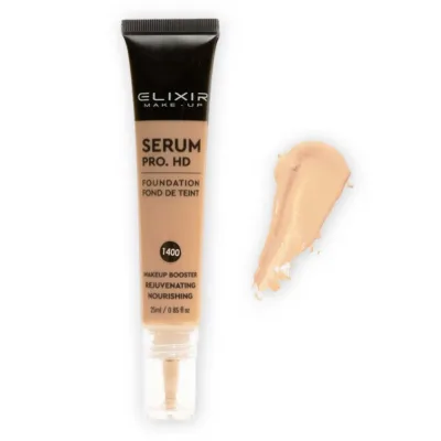 Elixir Serum Pro HD Foundation 2 σε 1 Υγρό Make up & Serum No 1400 Ivory 25ml