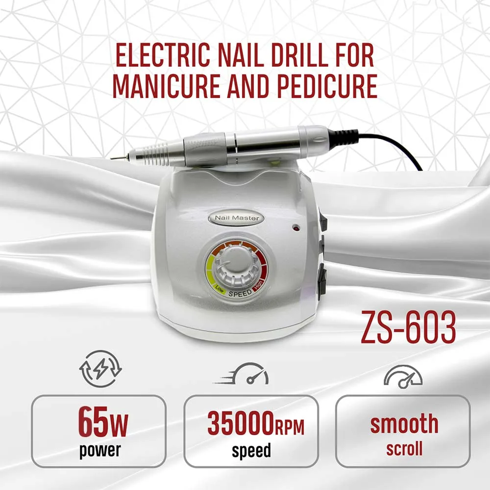 Nail Master Nail Glazing Machine - Τροχός Νυχιών Ρεύματος με Πεντάλ 35000 Rpm 65W Silver Nail Master Nail Glazing Machine - Τροχός Νυχιών Ρεύματος με Πεντάλ 35000 Rpm 65W Silver