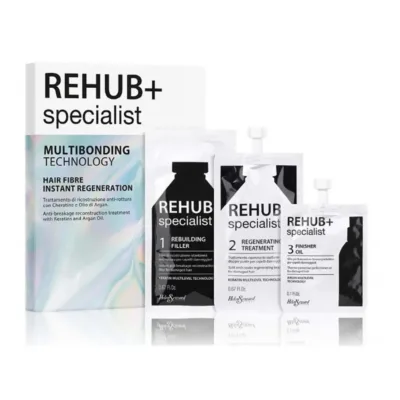 Helen Seward Rehub+ Κιτ Κερατίνης για Αναδόμησης Κατεστραμμένων Μαλλιών- Rebuilding Filler 20ml, Regenerating Treatment 20ml & Finisher Oil 3ml (Αντιγραφή)