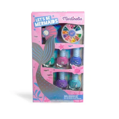 Martinelia Lets Be Mermaids Nail Design Kit Βερνίκια Νυχιών 5 x 4ml, Διακοσμητικά Νυχιών & Λίμα Κοχύλι