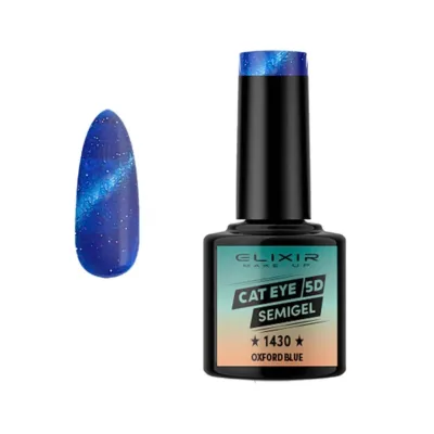 Elixir Cat Eye Effect SemiGel Ημιμόνιμο Βερνίκι Νυχιών 1430 Oxford Blue Μπλέ Ηλεκτρίκ 8ml
