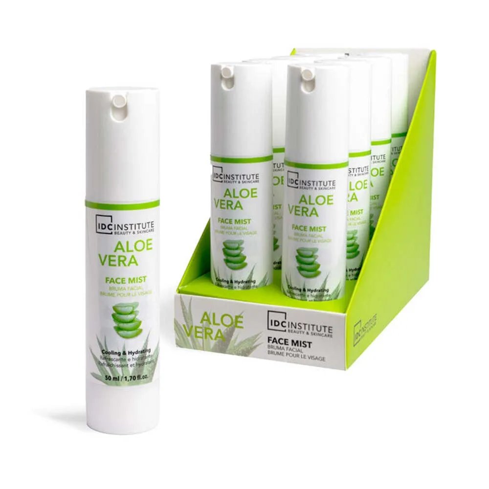 IDC Institute Aloe Vera Face Mist Spray Cooling & Hydrating Ενυδατικό & Δροσιστικό Σπρέι Προσώπου 50ml