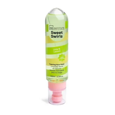 IDC Sweet Swirls Brightening Foaming Facial Cleanser Lime & Lemon - Αφρός Καθαρισμού Προσώπου 200ml Λάιμ & Λεμόνι