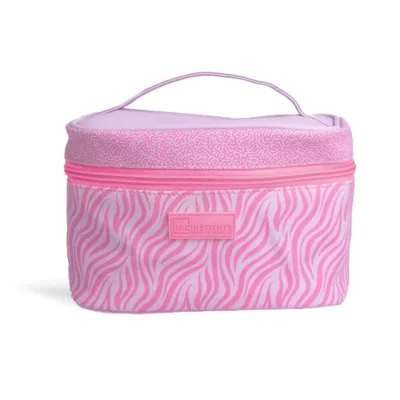 IDC Institute Cosmetic Bag Νεσεσέρ Καλλυντικών 21 x 15 x 14cm Ροζ