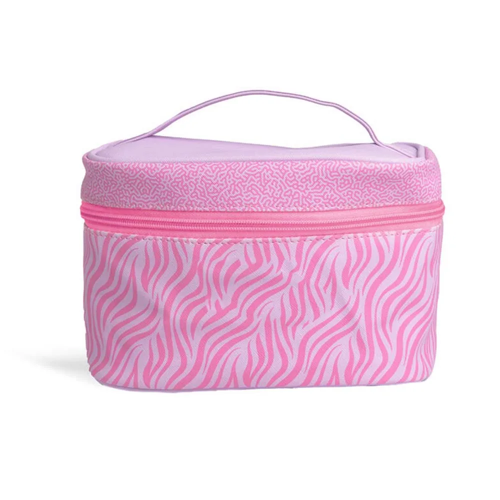 IDC Institute Cosmetic Bag Νεσεσέρ Καλλυντικών 21 x 15 x 14cm Ροζ