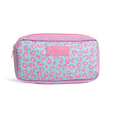 IDC Institute Cosmetic Bag Νεσεσέρ Καλλυντικών 18 x 10 x 5cm Ροζ - Φιστικί