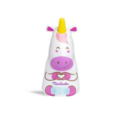 Martinelia Little Unicorn 2 in 1 Αφρόλουτρο και Σαμπουάν Άρωμα Φράουλα 414ml