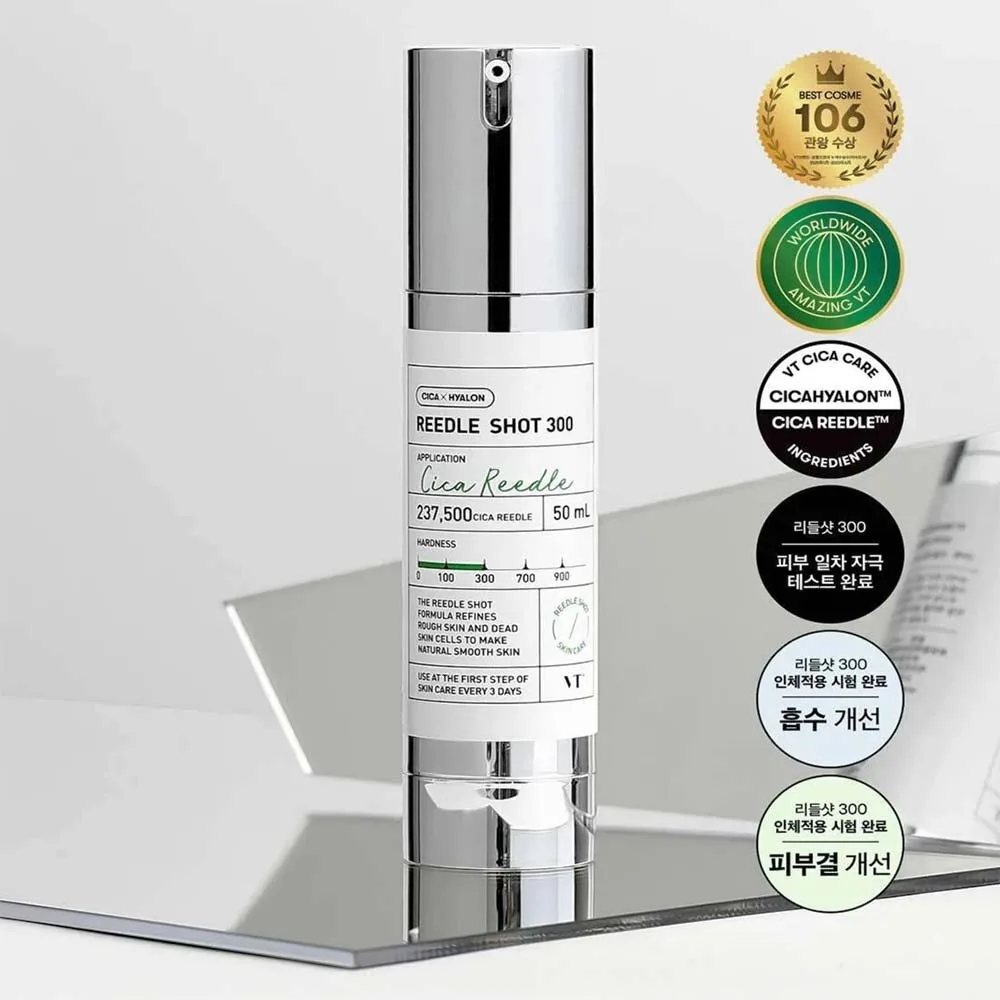 VT Cosmetics Reedle Shot 300 Microneedle Face Booster Αντιρυτιδικός Ορός Βαθιάς Ενυδάτωσης & Απολέπισης 50ml