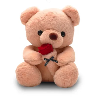 VIP Baby Dolls Love Bear Rose Plush Toy, Λούτρινο Αρκουδάκι της Αγάπης Σομόν 28cm