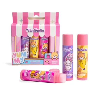 Martinelia Yummy Lip Balm Trio Παιδικό Σετ Lipbalm 3 x 3.5gr Ηλικίες 3+