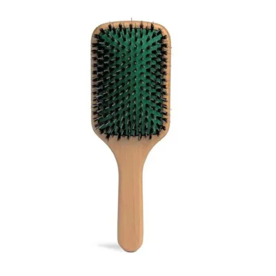 IDC Institute Double Bristle Rectangular Hair Brush Wooden - Βούρτσα Μαλλιών με Διπλή Τρίχα Ξύλινη 26 x 8,5cm