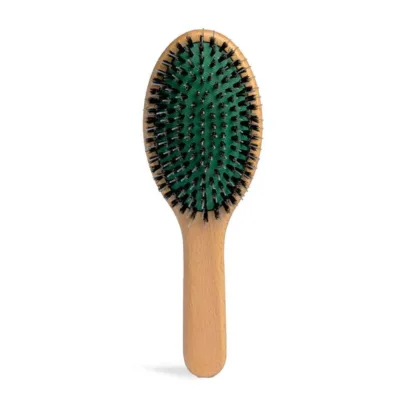 IDC Institute Double Bristle Oval Hair Brush Wooden - Βούρτσα Μαλλιών με Διπλή Τρίχα Ξύλινη 22 x 7,5cm