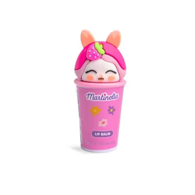 Martinelia Friendly Animals Lip Balm Bunny Strawberry - Βάλσαμο Χειλιών Λαγουδάκι Φράουλα 6gr