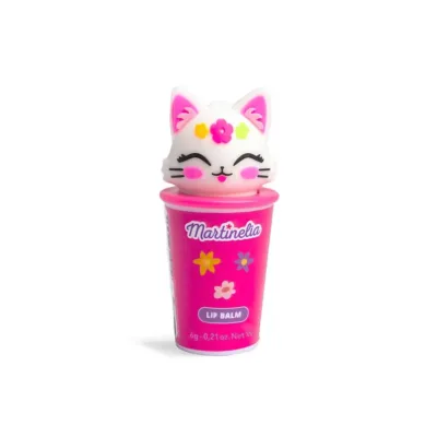 Martinelia Friendly Animals Lip Balm Kitty Cherry - Βάλσαμο Χειλιών Γατούλα Κεράσι 6gr