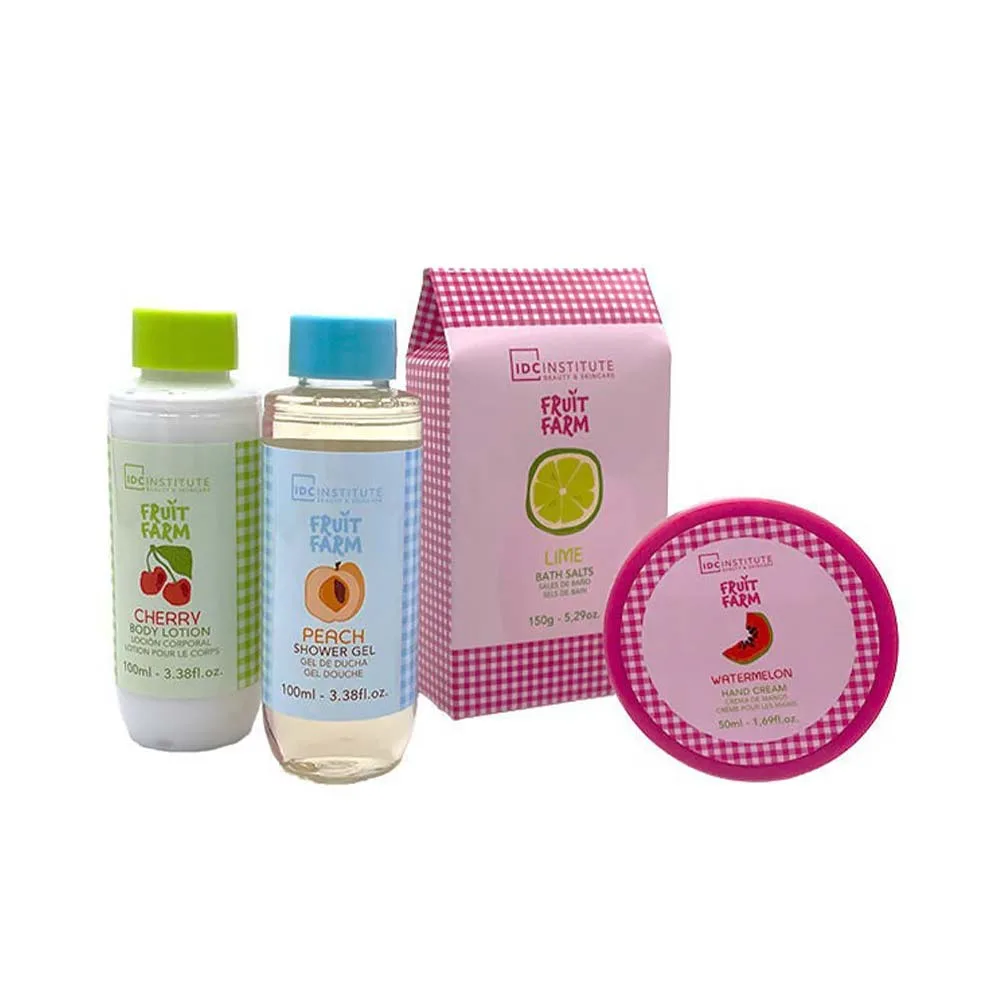 IDC Institute Fruit Farm Tin Basket Σετ Μπάνιου - Περιποίησης με Άρωμα Φρούτων 5pcs 18 x21 x11cm IDC Institute Fruit Farm Tin Basket Σετ Μπάνιου - Περιποίησης με Άρωμα Φρούτων 5pcs 18 x21 x11cm