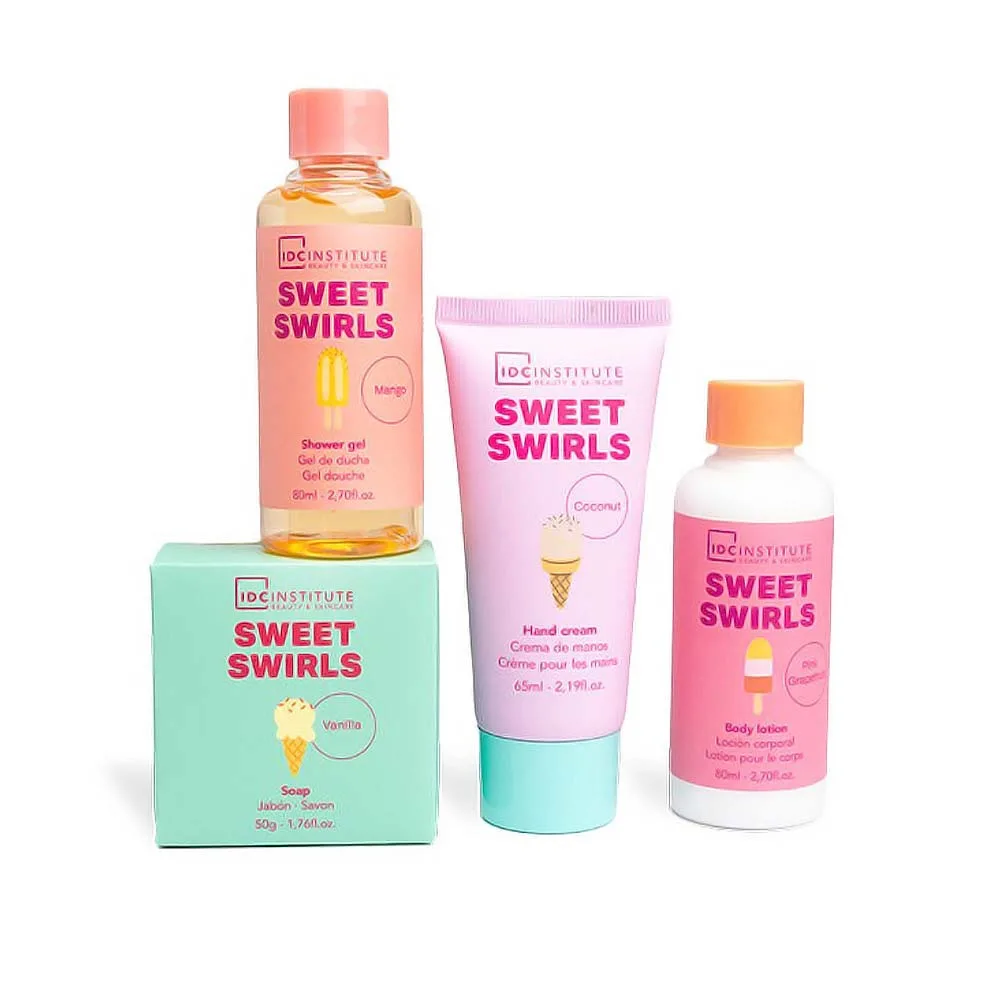 IDC Institute Sweet Swirls Candy Gift Set 4Pcs Σετ Μπάνιου - Περιποίησης 37,5 x 15 x 4cm IDC Institute Sweet Swirls Candy Gift Set 4Pcs Σετ Μπάνιου - Περιποίησης 37,5 x 15 x 4cm