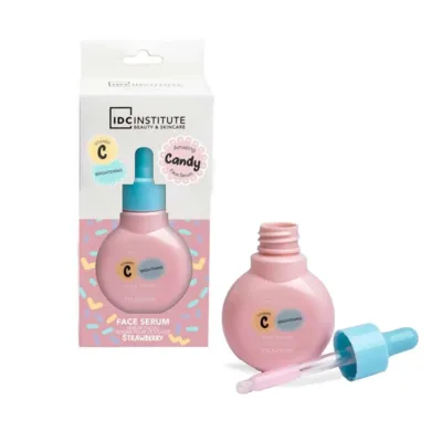 IDC Institute Candy Strawberry Brightening Serum Ορός Προσώπου με Βιταμίνη C Άρωμα Φράουλα 50ml