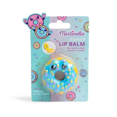 Martinelia World Donut Keychain Lip Balm Μπρελόκ Coconut - Καρύδα 4gr Ηλικίες 3+