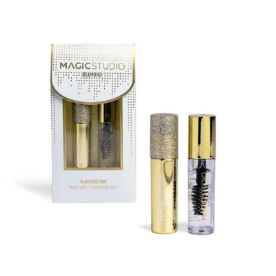 IDC Magic Studio Diamond Glam Eyes Duo Mini Set Mascara 1,8ml & Eyebrow Gel 2gr