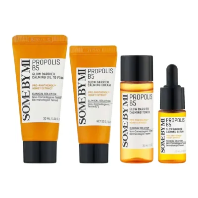 Some By Mi Propolis B5 Barrier Calming Starter Kit Σετ Περιποίησης Προσώπου με Αντιρυτιδική Δράση για Ευαίσθητο Δέρμα 4pcs