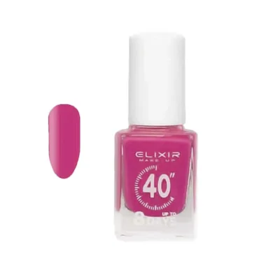 Elixir Fast Dry 40sec Nail Polish Βερνίκι Νυχιών Διάρκειας 8 ημερών 150 Fuchsia Έντονο Ροζ Φούξια 13ml