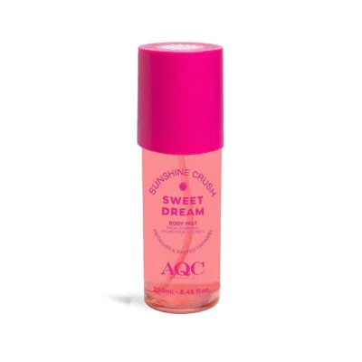 AQC Fragrances Body Mist Spray Sunshine Crush Sweet Dream Αρωματικό Σπρέι Σώματος με Φιστίκι Αιγίνης & Αλμυρή Καραμέλα 250ml