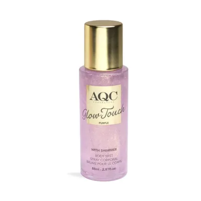 AQC Glow Touch Shimmer Body Mist Purple Σπρέι Σώματος με Shimmer Φρουτώδες Λουλουδένιο 88ml