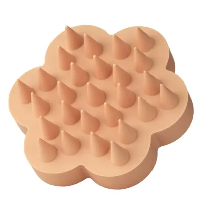 Cosibella Accessories Silicone Massager for Sensitive Scalp Βούρτσα Μασάζ για Ευαίσθητο Κεφάλι Μπεζ