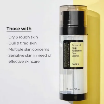 Cosrx Advanced Snail Radiance Dual Essence Ορός Προσώπου με Έκκριμα Σαλιγκαριού και Νιασιναμίδη 80ml