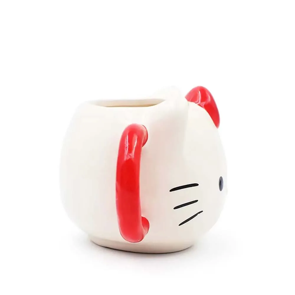 D&H 3D Mug Kitty Πήλινη Τρισδιάστατη Κούπα Φιγούρα 350ml Λευκή Κόκκινη D&H 3D Mug Kitty Πήλινη Τρισδιάστατη Κούπα Φιγούρα 350ml Λευκή Κόκκινη