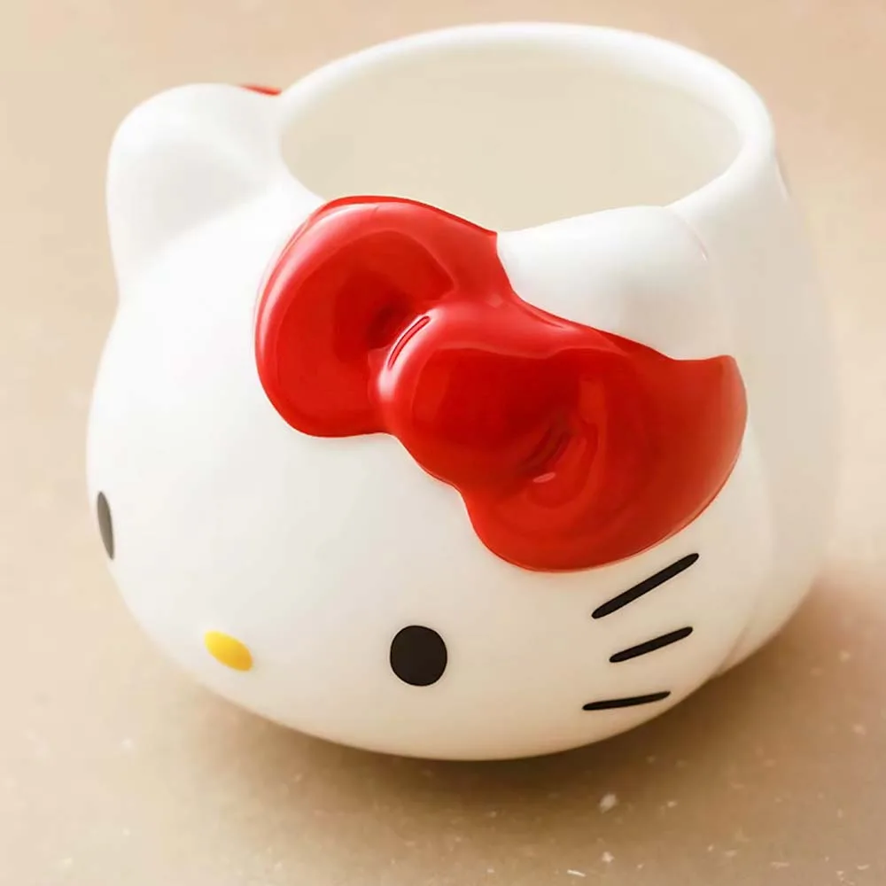 D&H 3D Mug Kitty Πήλινη Τρισδιάστατη Κούπα Φιγούρα 350ml Λευκή Κόκκινη D&H 3D Mug Kitty Πήλινη Τρισδιάστατη Κούπα Φιγούρα 350ml Λευκή Κόκκινη