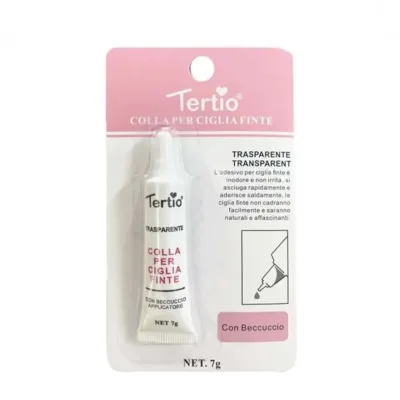 Tertio Eyelash Adhesive Clear White Κόλλα για Βλεφαρίδες Λευκή Διαφανής 7gr