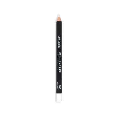 Elixir Long Lasting Eye Pencil Ξύλινο Μολύβι Ματιών 1,3gr 205 White Night Λευκό
