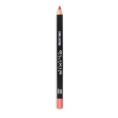 Elixir Long Lasting Lip Pencil Ξύλινο Μολύβι Χειλιών 1,3gr 231 Sienna Καφέ Ανοιχτό