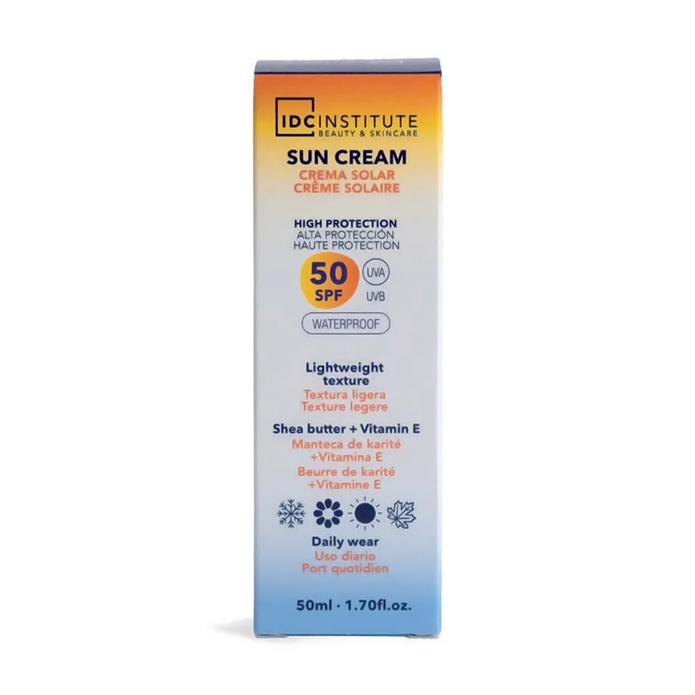 IDC Institute Waterproof Sun Cream Daily Wear Αντηλιακή Κρέμα Προσώπου SPF50, 50ml IDC Institute Waterproof Sun Cream Daily Wear Αντηλιακή Κρέμα Προσώπου SPF50, 50ml