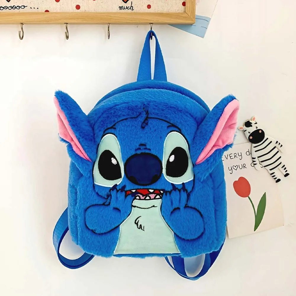 VIP-Baby-Dolls-Stitch-Backpack-4 VIP Baby Dolls Stitch Backpack - Λούτρινη Τσάντα Ώμου 21 x 24 x 9,5 cm Γαλάζια